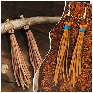 Leather Tassel Earrings
